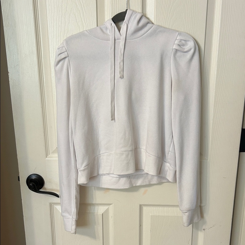 Z Supply Women's White Hoodie Top